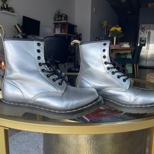 Silver Doc Martens